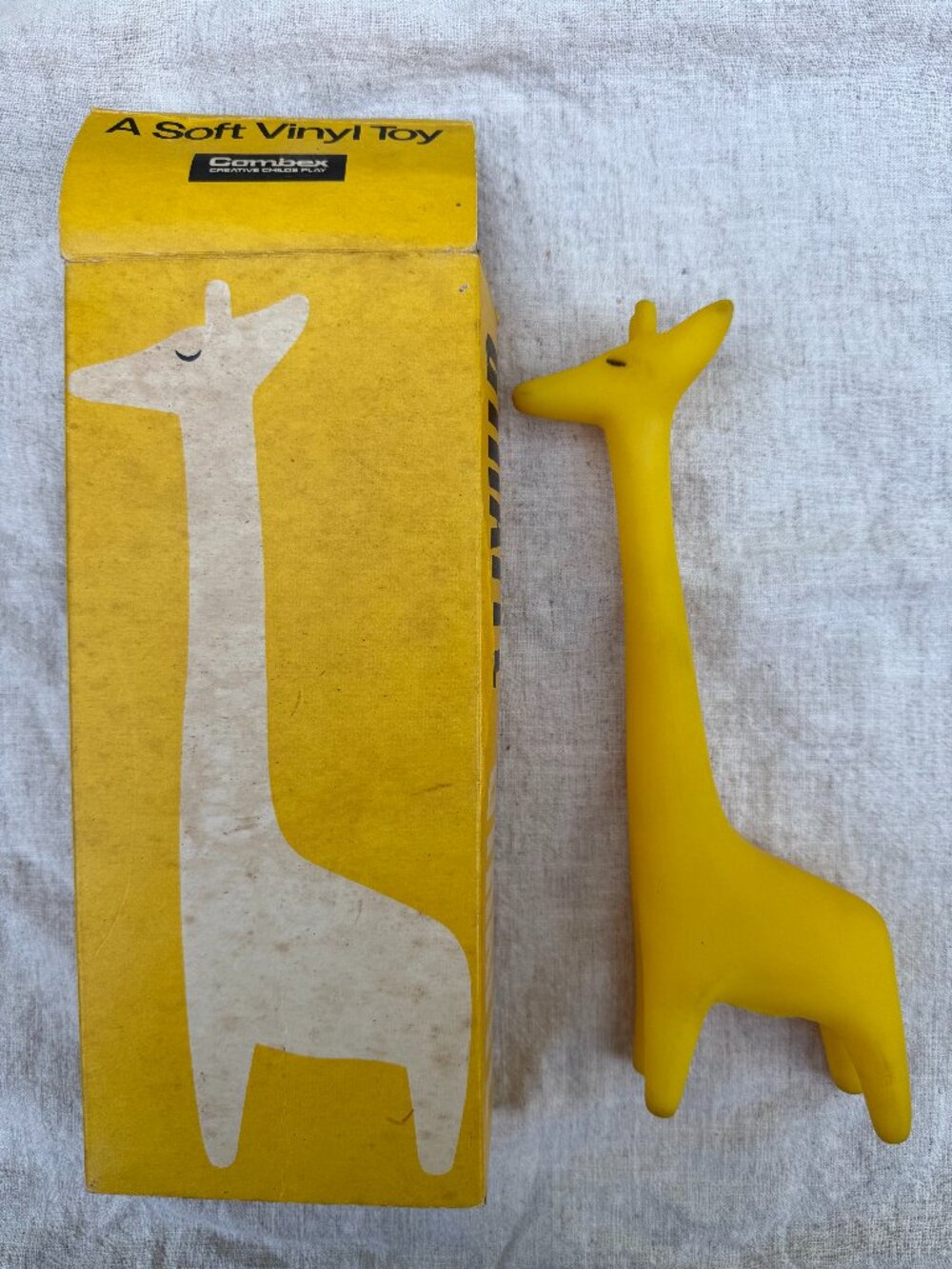Vintage Combex Giraffe, Soft Child’s Squeaky Toy, NIB